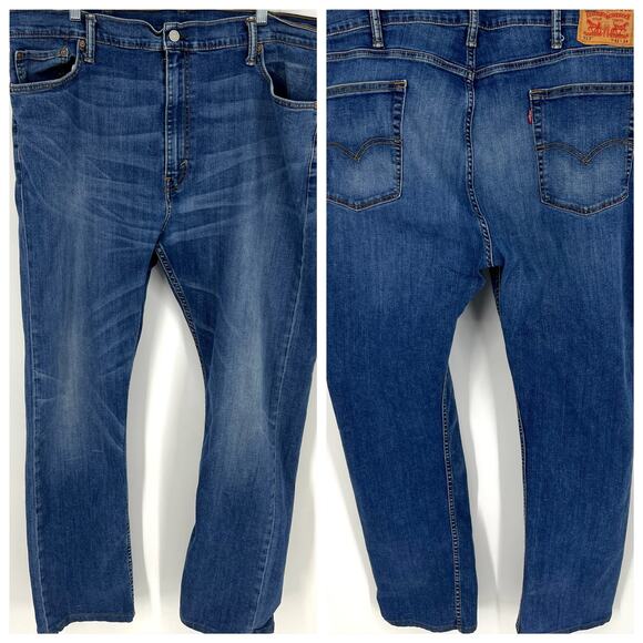 Levis 513 Mens Stretch Jeans Size 42 x 34 Straight Leg - Picture 3 of 8
